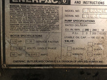 Load image into Gallery viewer, Enerpac Electric Hydraulic pump, 110 volt