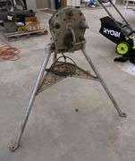 Load image into Gallery viewer, Rigid model 124A copper pipe cleaner, on 3 point stand, 110 volt, operated as it should