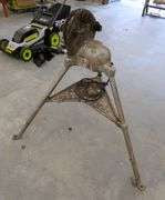 Load image into Gallery viewer, Rigid model 124A copper pipe cleaner, on 3 point stand, 110 volt, operated as it should