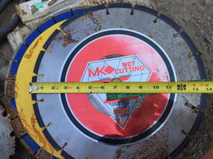 MK WET CUTTING 14 INCH CONCRETE SAW BLADE