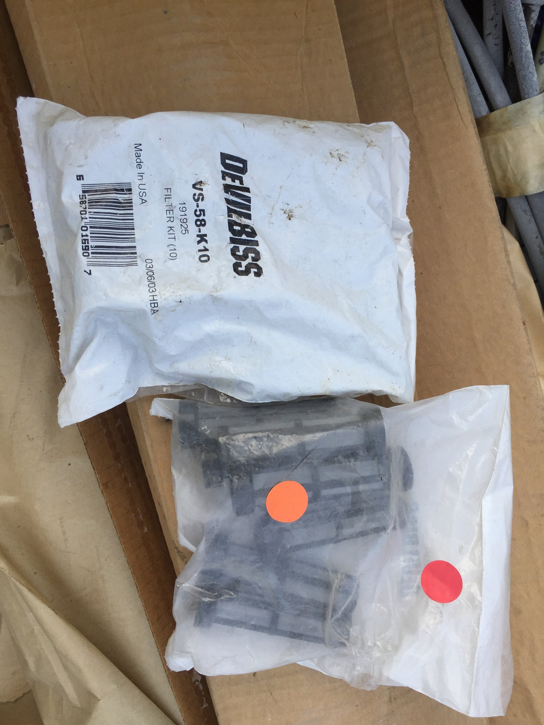 DEVILBISS VS-58-K10 FILTER KIT